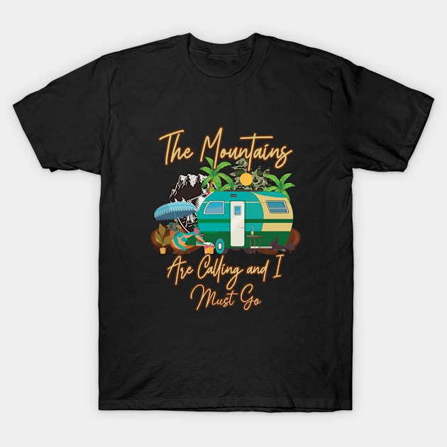 Camping T-Shirt by MckinleyArt